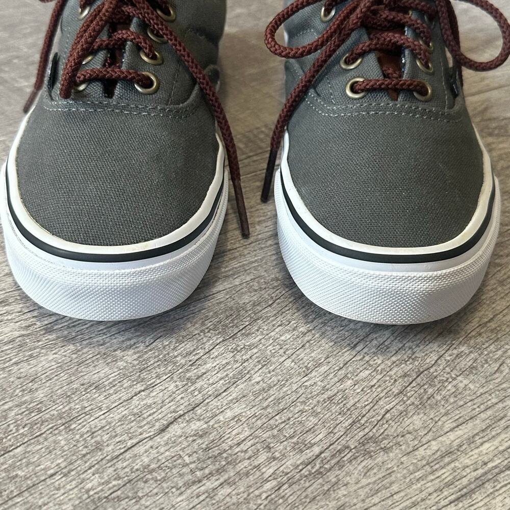VANS Era 59 Charcoal Grey Skate Shoe Mens 5 / W 6.5 Aztec Print Leather Accent - Picture 4 of 11
